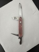 Rarer Victorinox Messer Alox  Rot kariert 