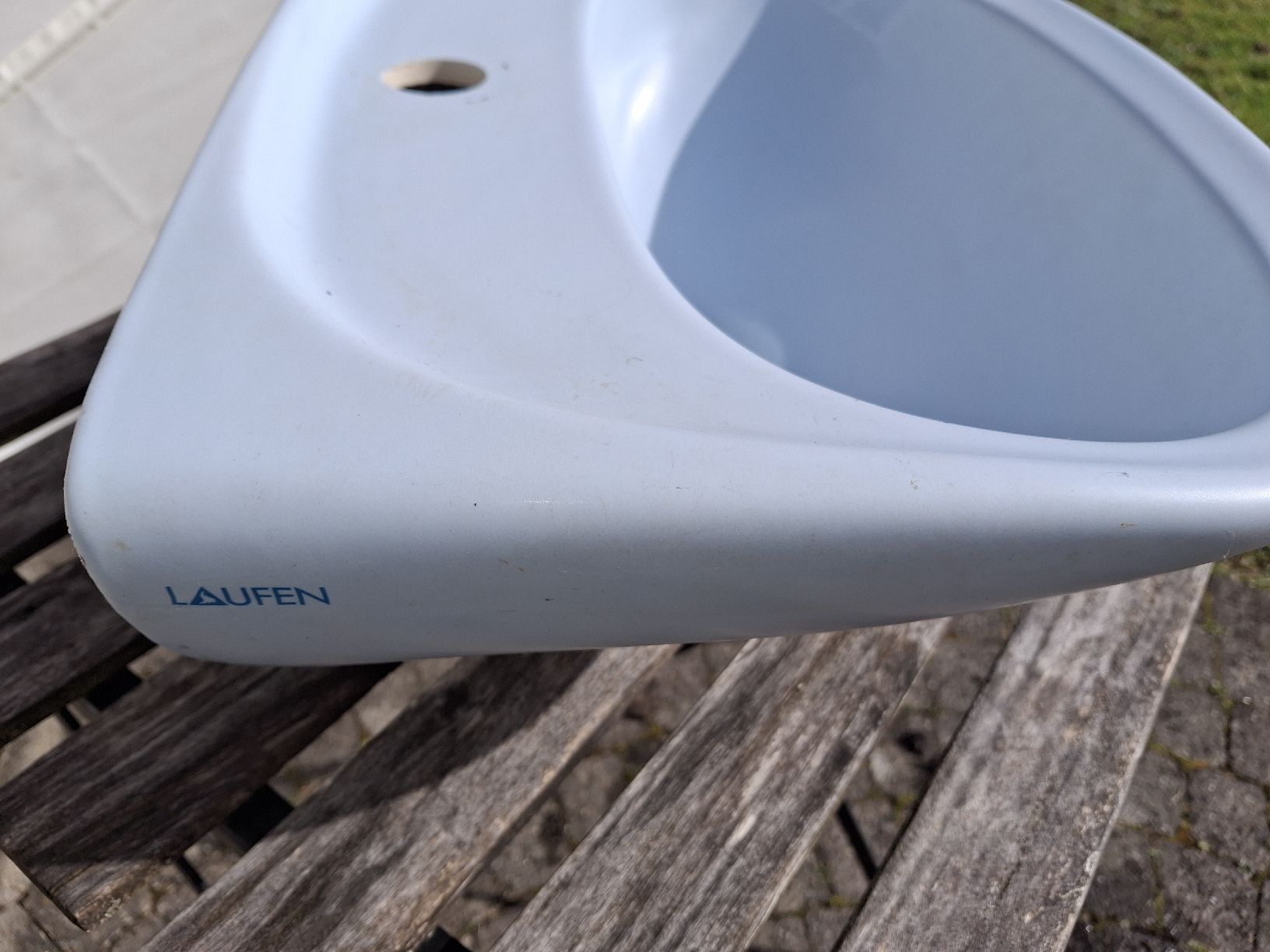 Spülbecken & Waschbecken: Laufen Waschtisch Lavabo hellblau – Gebraucht aus Aadorf von Greg19 1