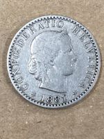 MONETA SVIZZERA 20 centesimi 1881 usata - circolata