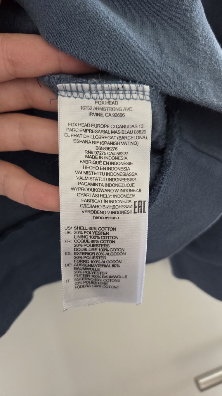 Fox Maglioni & Felpe: Fox Racing Kapuzenpulli Hoodie Grösse M Petrol – Usato da Courgevaux venduto da mel_v6qd 3
