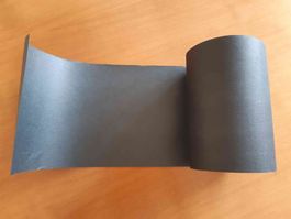 Papierrolle schwarz, 19.5 cm breit