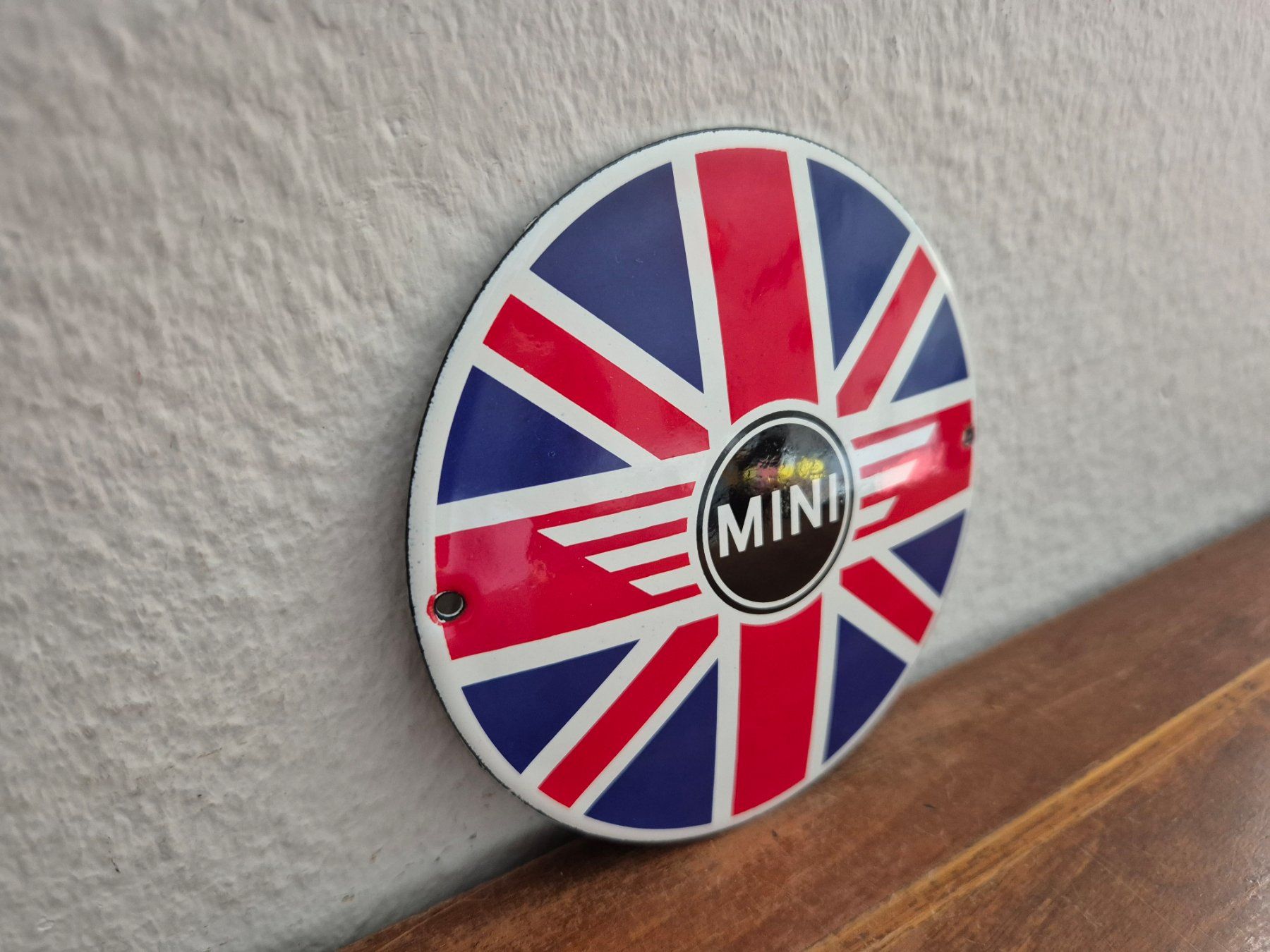 Mini Insegne: Emailschild Mini Cooper Logo Werkstatt Garage Emaille Schild – Nuovo (secondo la descrizione) da Schaffhausen venduto da pfanis09 4