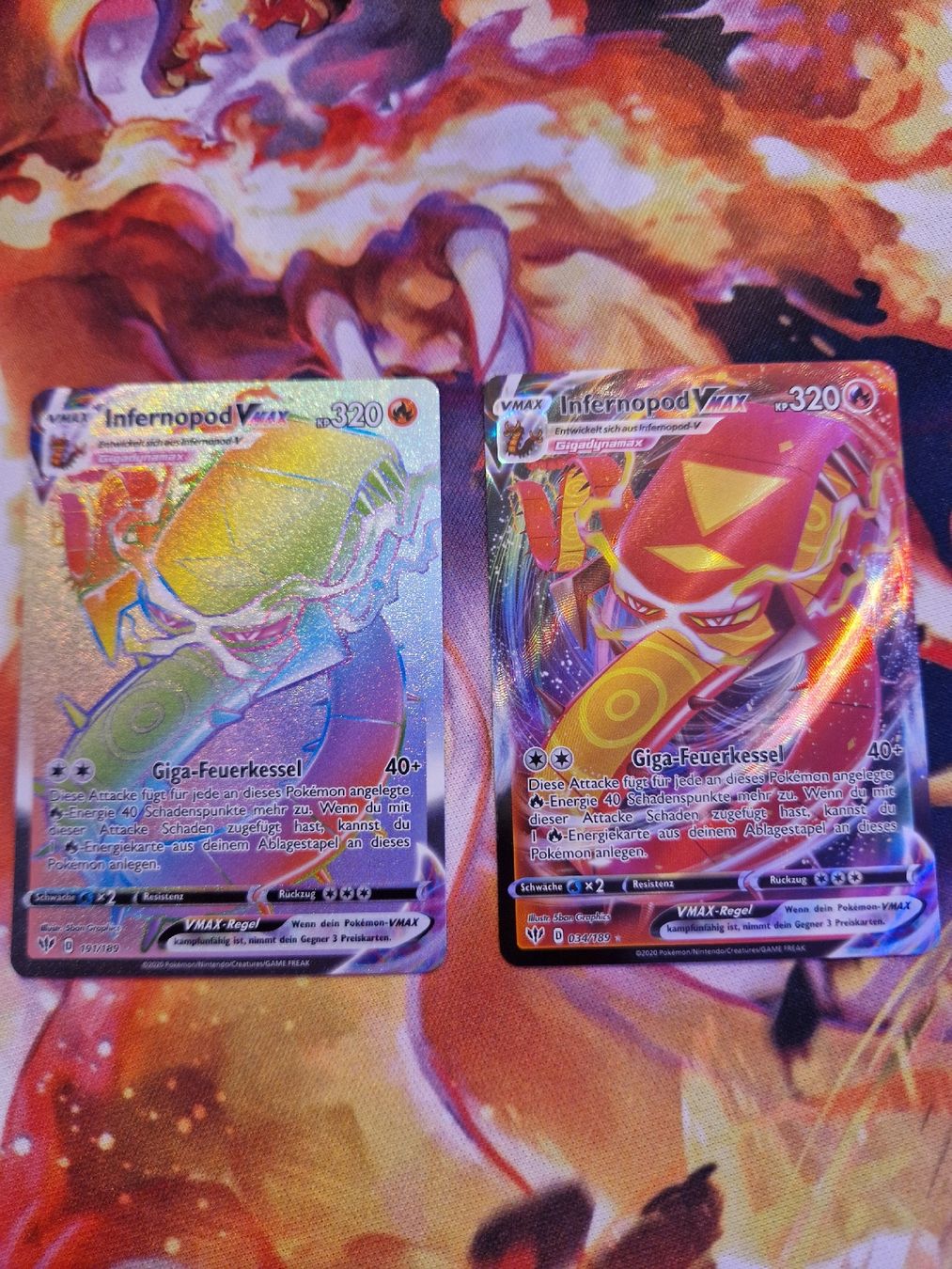 Pokémon Carte collezionabili: Pokemon Karten Infernpod VMAX 2x  – Nuovo (secondo la descrizione) da Sargans venduto da voj_p2m2