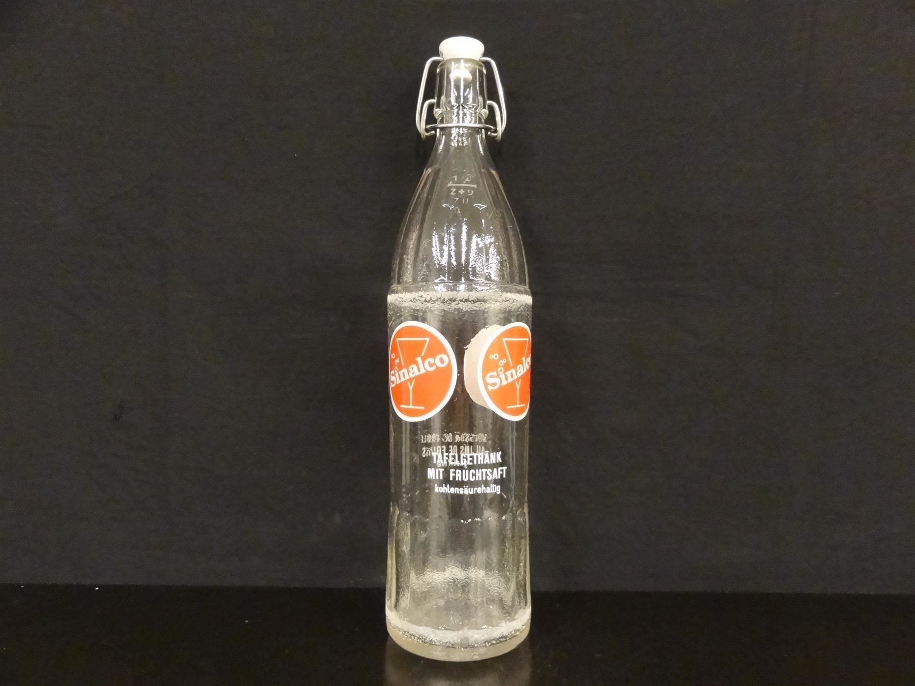 Bicchieri, Caraffe & Bottiglie: alte Flasche SINALCO 1970 BÜLACH – Usato da Kerzers venduto da Flaschenposten