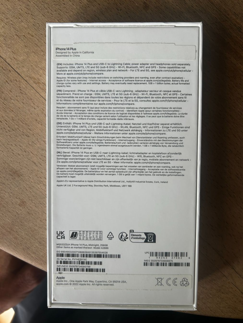 Apple Telefoni cellulari / Smartphones: I PHONE14 PLUS, 256, SCHWARZ – Usato da Luzern venduto da sel_kv8m 1
