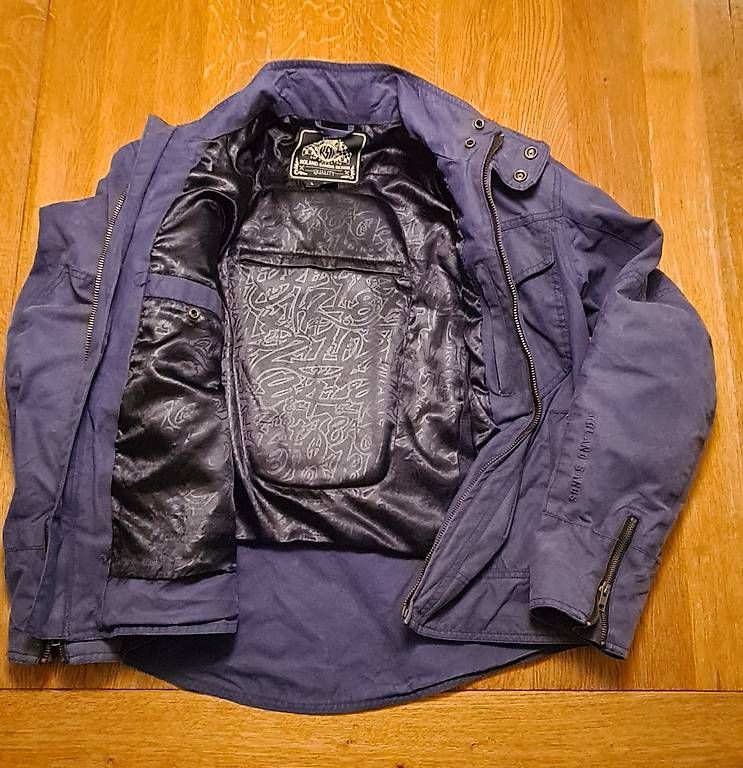 Giacche: Roland Sands Tracker Wachs Motorrad Jacke – Usato da Stäfa venduto da haararchitect1970 3