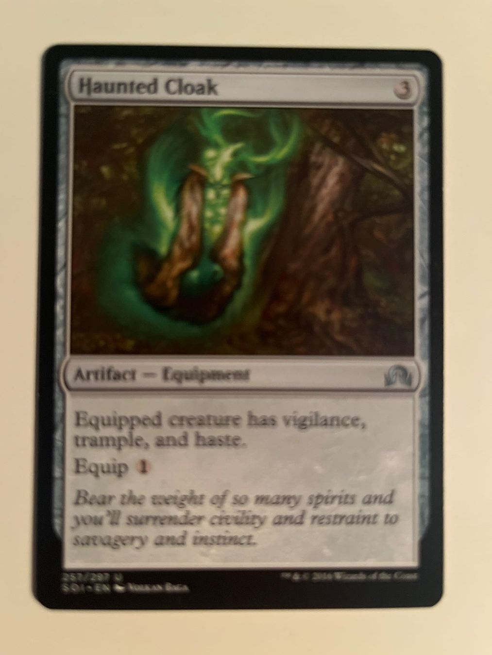 Magic The Gathering Sammelbilder & Trading cards: 1 x Haunted Cloak - Magic: The Gathering - MtG – Gebraucht aus Kriens von Shadi1980