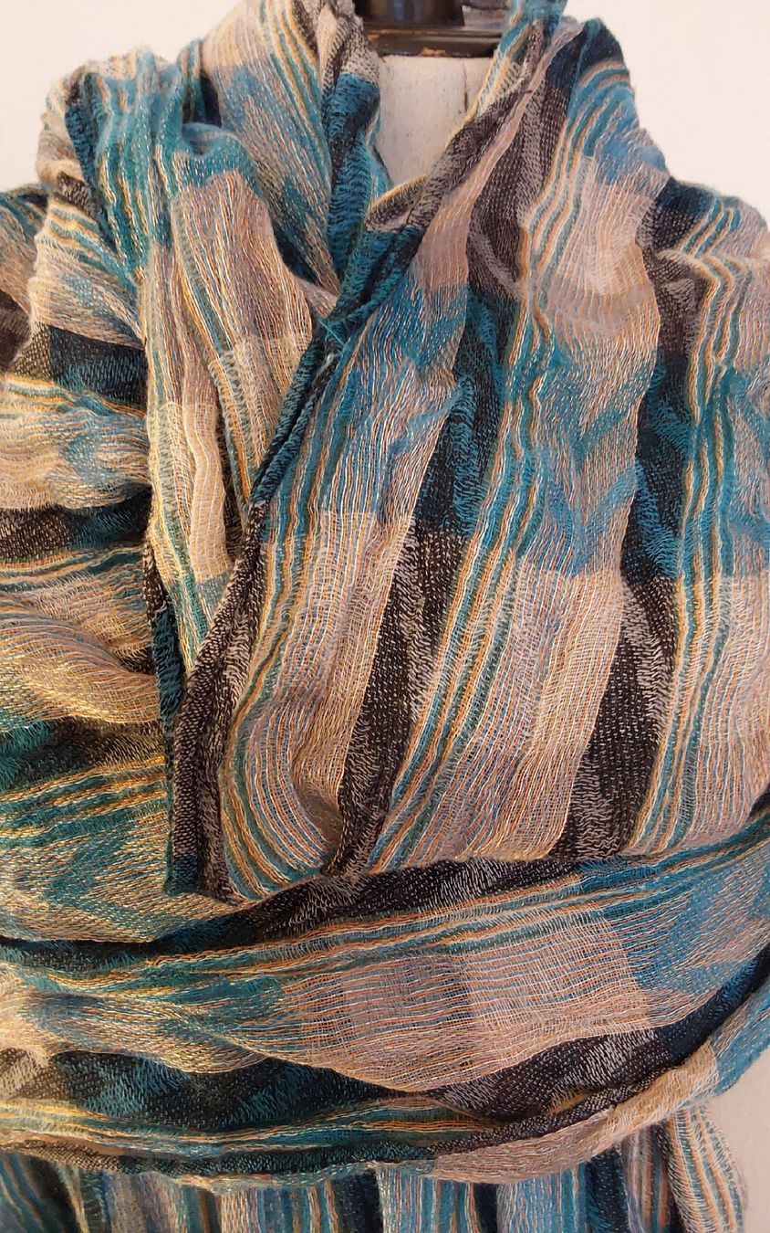 Foulard & Sciarpe: Schal Viskose türkis – Usato da Köniz venduto da scopello12 1