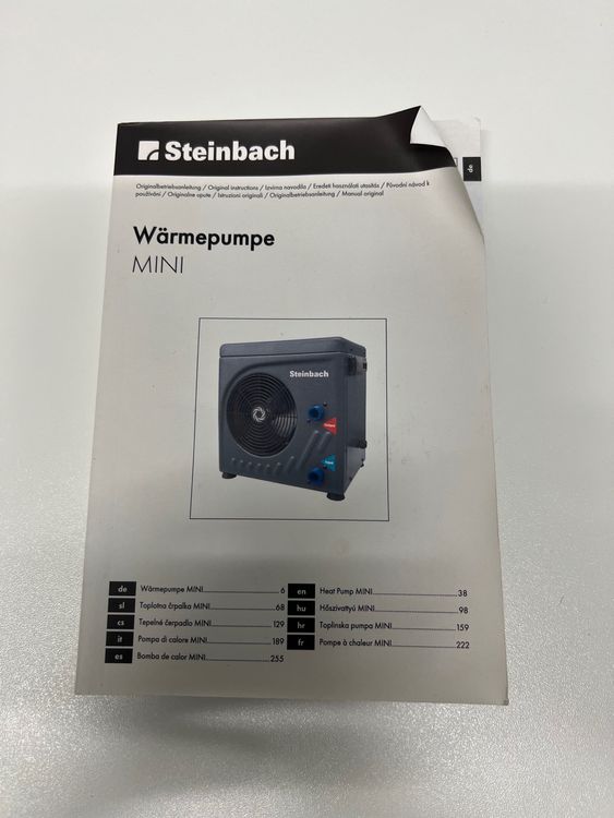Pompe à Chaleur Pour Piscine Steinbach Water Power 8500 - Chauffage Et Refroidissement Toute L'année, 8,3 KW, échangeur Titane, Pour Eau Salée