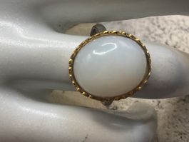 Silberring mit sehr grossem äthiop. Opal, Gr, 55.5