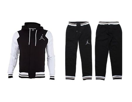 NIKE AIR JORDAN Sweat Kleidung-Set (Jacke & Hose) Gr. XL