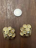 Goldene Clip Ohrringe
