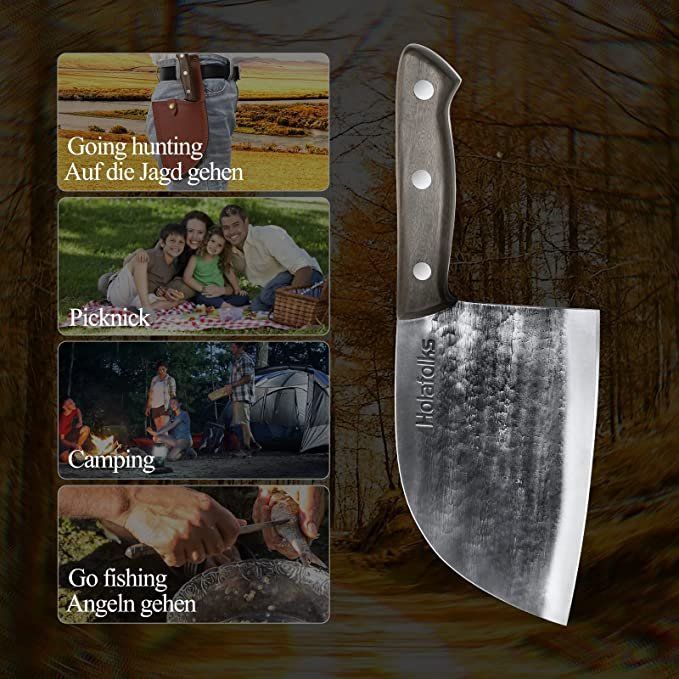 Coltelli da cucina: Hackmesser Mit Lederjacke Japanisches Messer Küchenmesser – Nuovo e nell'imballaggio originale da Oberentfelden venduto da ase_sk8n 4