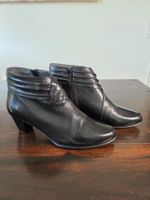 Everybody Leder-Stiefeletten Schwarz Gr. 41