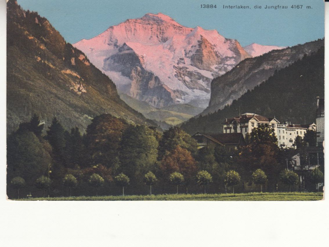 Cartoline postali: Interlaken Jungfrau 1910 – Usato da Bürglen TG venduto da StampGraf