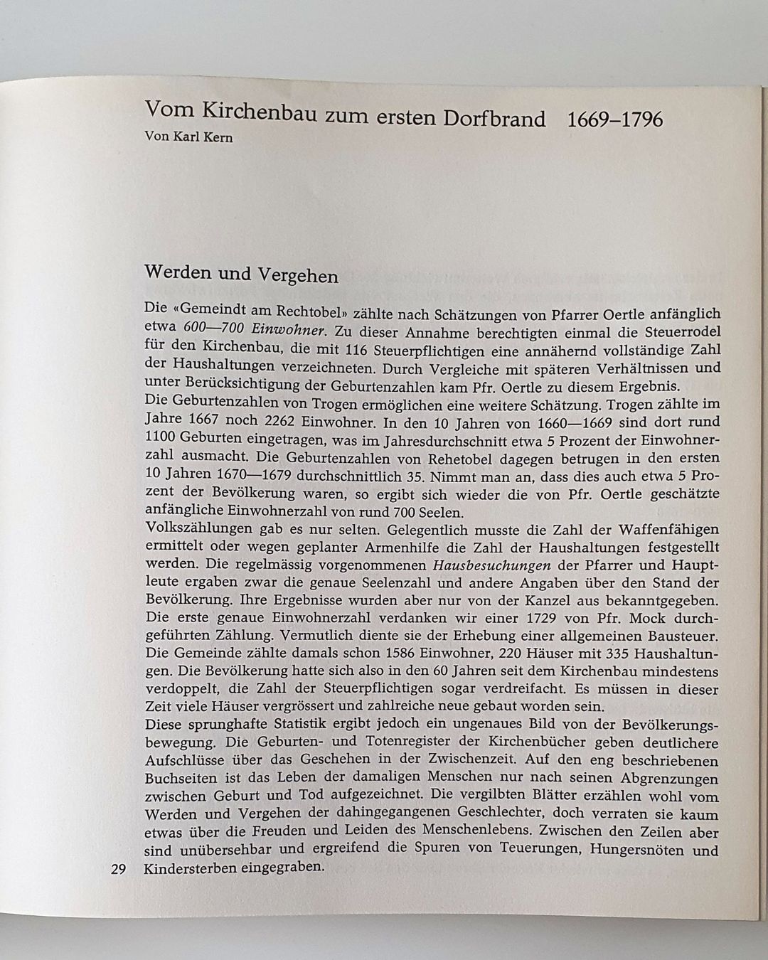 Libri: Geschichte der Gemeinde Rehetobel AR 1669 - 1969 – Usato da Hettlingen venduto da Freak50 2
