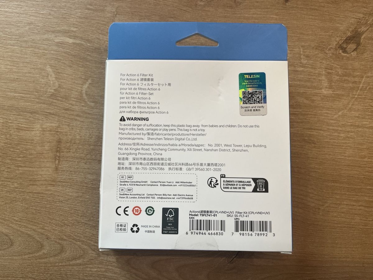 Filtres: Telesin Filter-Set für DJI ACTION 6 – Neuf (Voir description) à Luzern par jeltic 2