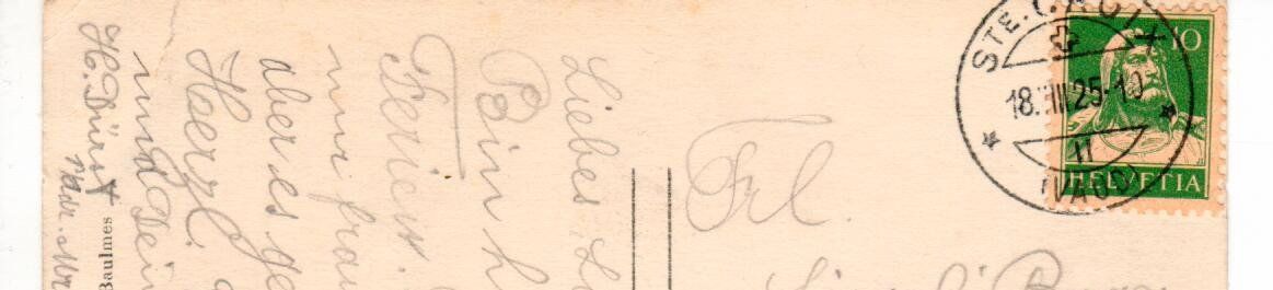 Ansichtskarten: Ste Croix 1925 – Gebraucht aus Wolhusen von Curver9 1