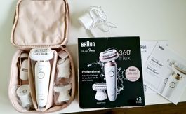 Épilateur Braun Silk-épil 9 Flex avec accessoires boîte