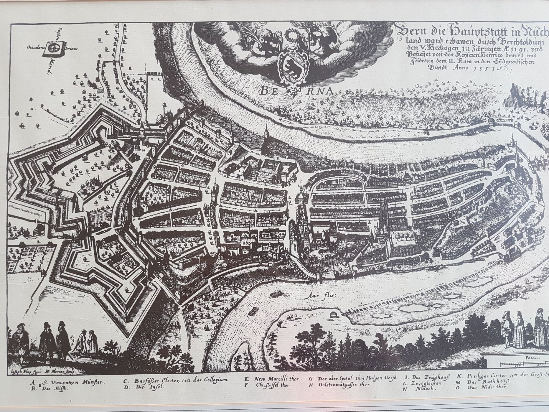 Xilografie: Kupferstich  Bern – Usato da Neuenkirch venduto da Trouvaillix 1