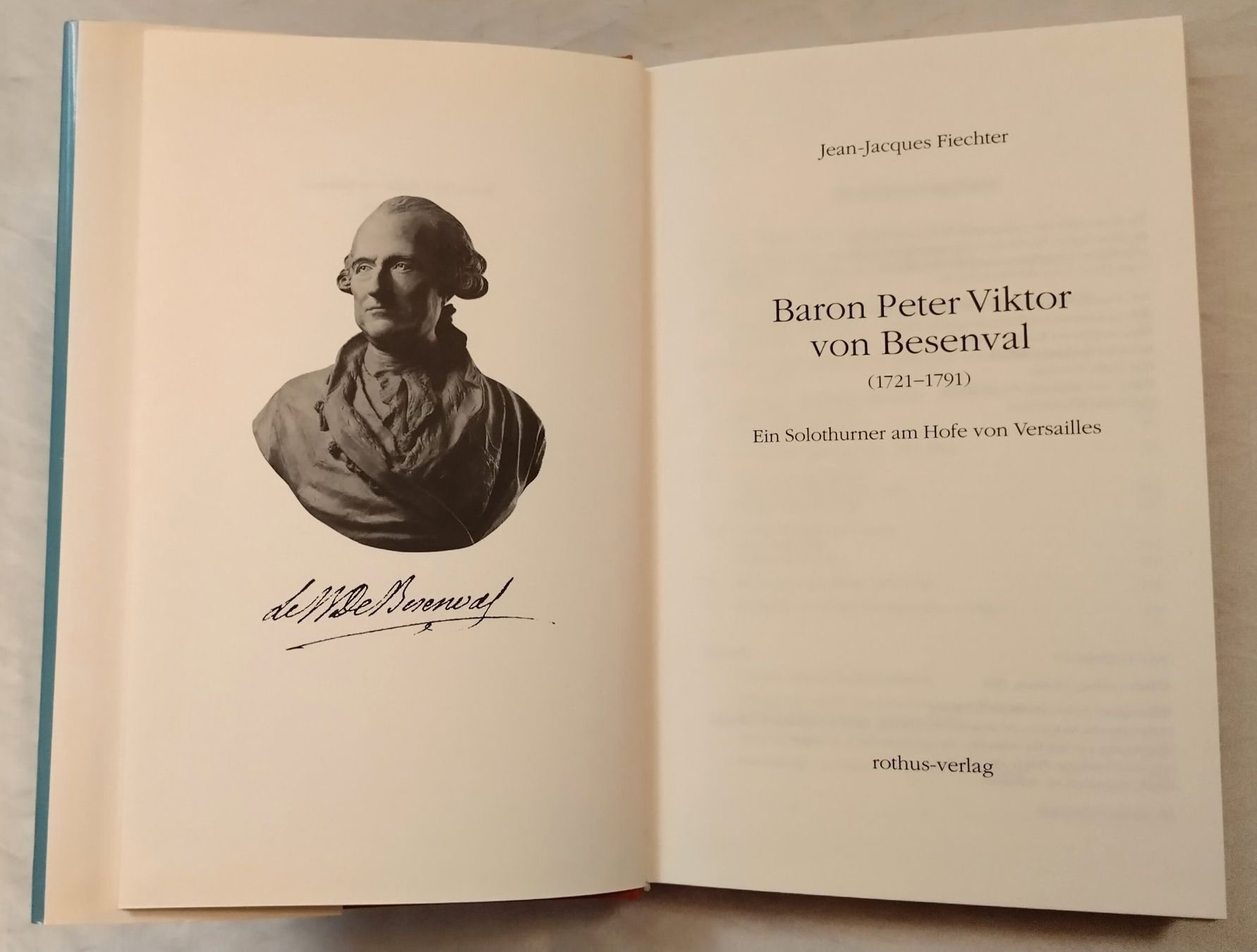 Bücher: Baron Peter Viktor von Besenval - Ein Solothurner / Buch – Gebraucht aus Bellach von JingleJerry 2