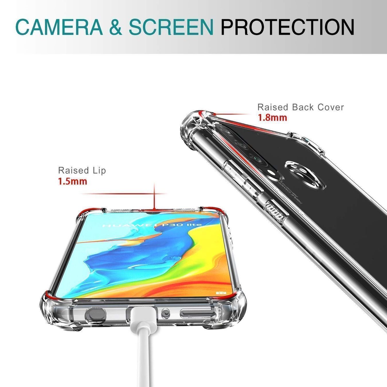 Cover & Protezioni schermo: Huawei P30 Lite / New Edition Hülle Etui Case Cover ROBUST – Nuovo e nell'imballaggio originale da Volketswil venduto da coverandmore 7