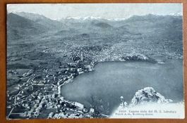 Lugano vista dal Mt. San Salvatore - Belle carte ancienne