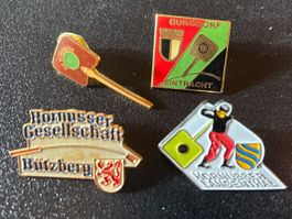 Pins Hornussen 4 Stück