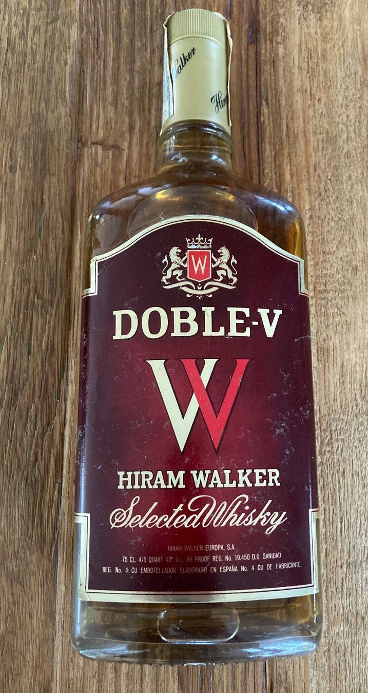 Spirituosen: Whisky DOBLE - V  Hiram Walker von ca 1985 – Neu (gemäss Beschreibung) aus Roggwil BE von Maui2000