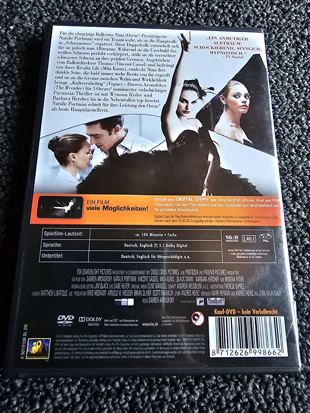 Tutti i DVDs: DVD Black Swan (21443) – Usato da Ruswil venduto da jan_bxl5 1