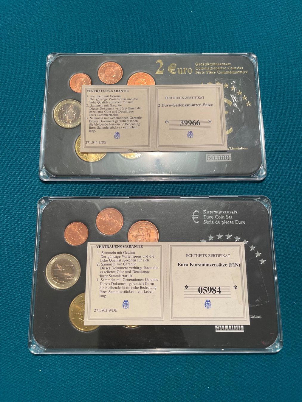 Tutti le monete: 2 sets de pièce d'Euros – Usato da Bollion venduto da Seb_familly