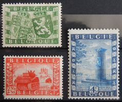 Belgien Kat. 863-865 ** 1950 Kat. 17 Euro