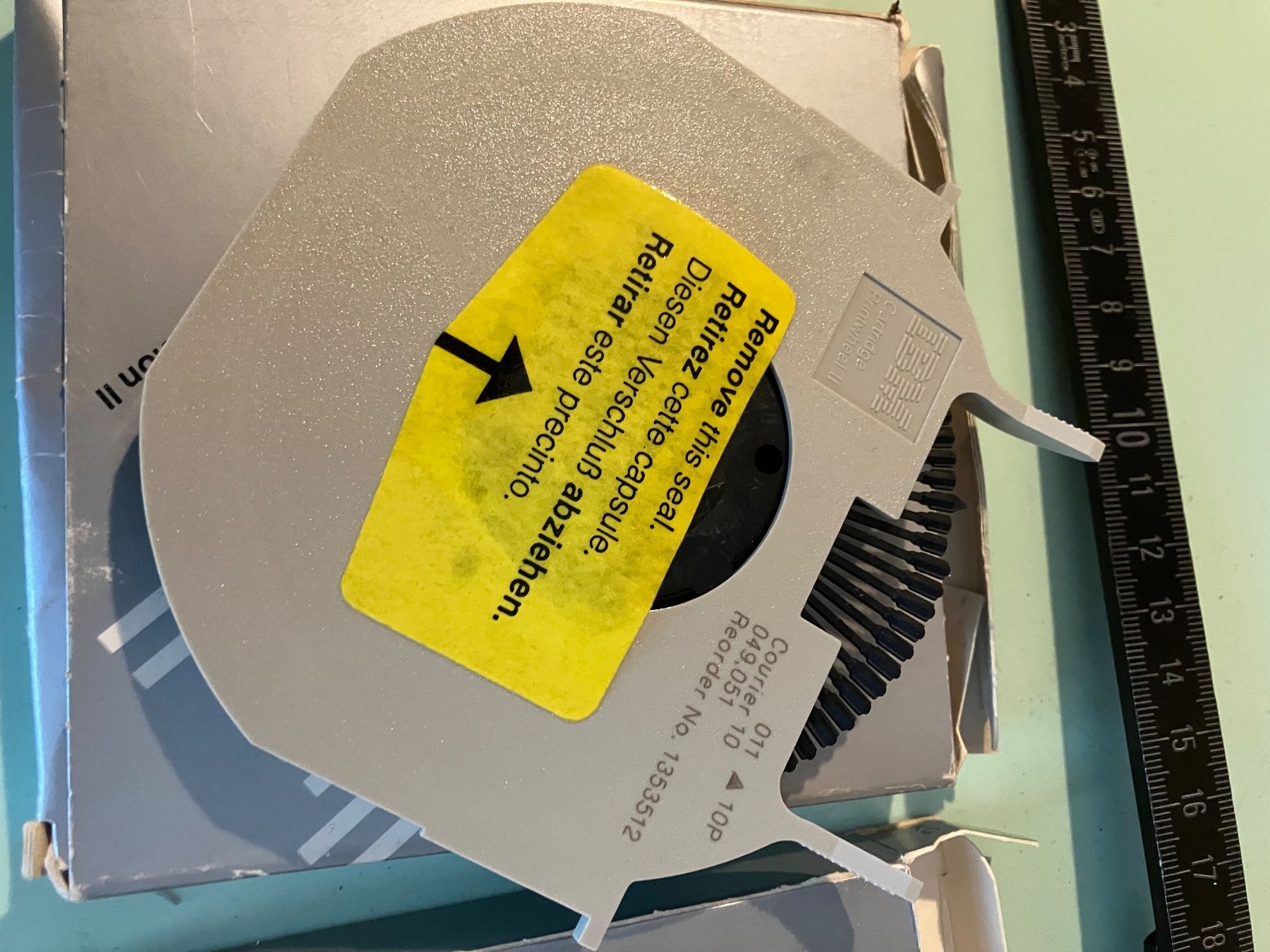 IBM Macchine da scrivere: IBM Typenrad Kassette II – Difettoso da Sattel venduto da Pinggi7 8