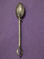 Vintage Teezange Teesieb Tee-Ei Metall ca. 16 cm
