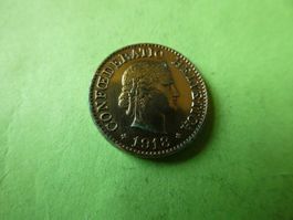 Schweiz 1918, 10 Rappen   - Messing