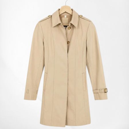 Massimo Dutti Eleganter Trenchcoat in Beige – Gr.M