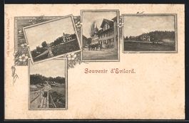 Evilard, Gebäudeansicht, Eisenbahn, Ort