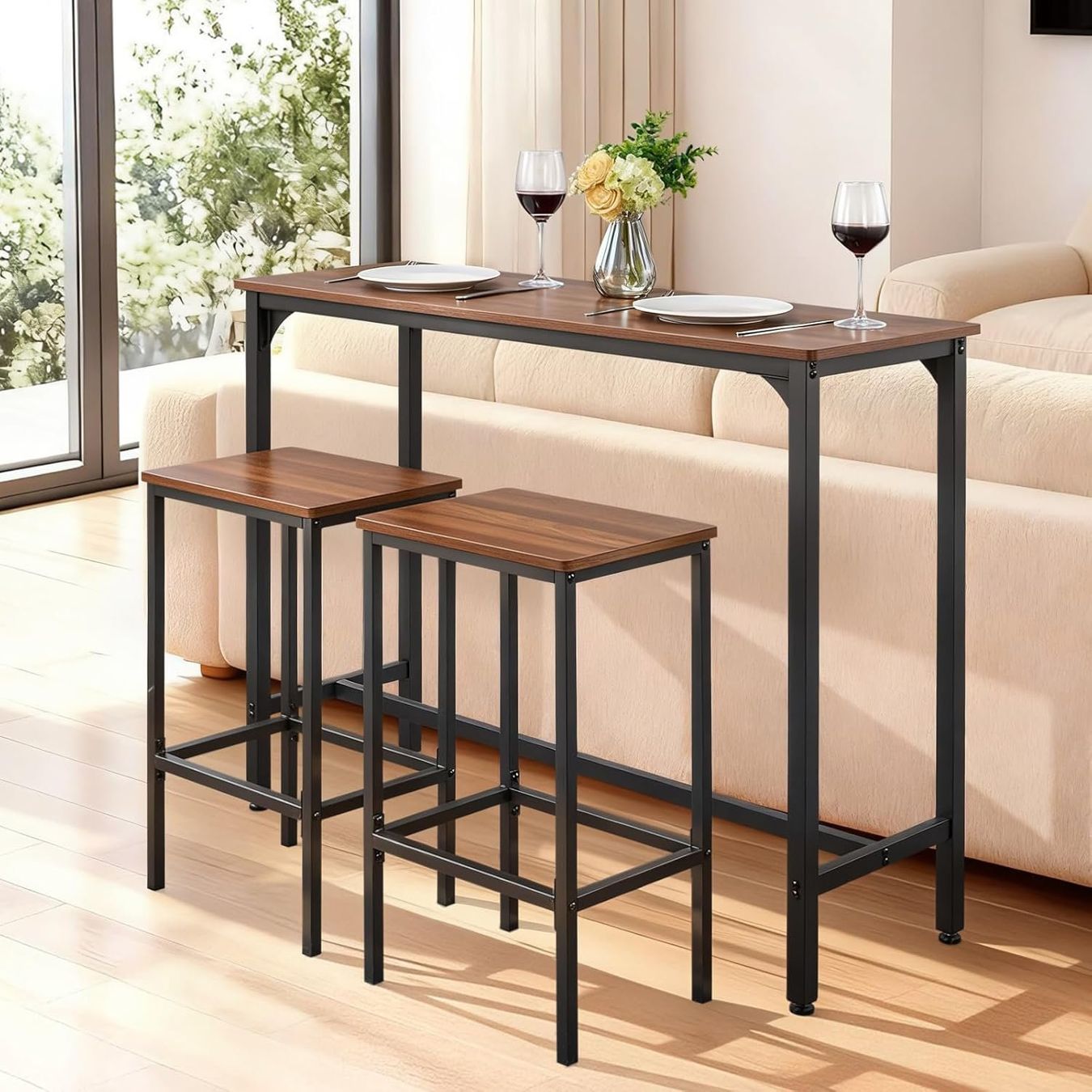 Tische: Bartisch + Barhocker, 3-teilig – Neu (gemäss Beschreibung) aus Sins von Taschending 2