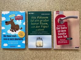 Bücherpaket - 3x Taschenbuch "Deutsche Sprache & Stilblüten"