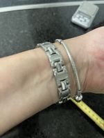 Joli bracelet acier inoxydable  16,5  SVP lisez bien le text