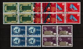 1970 4er-Block Serie Sonderpostmarken ETS