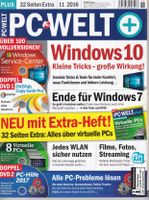 PcWelt +; mit 2 Heft-DVDs und 2-seitigemExtra-Heft 2016/11