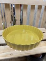 Gelbe Kuchenform, Quicheform, Durchmesser 26cm