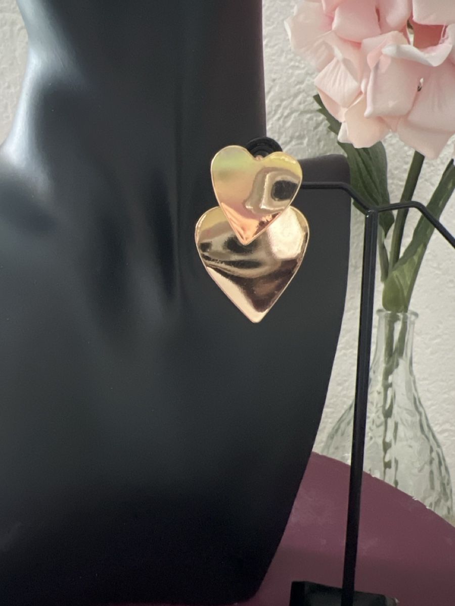 Orecchini pendenti & Orecchini a lobo: Goldige Herz-Ohrringe, modern & elegant – Nuovo (secondo la descrizione) da Seon venduto da Sunny-Schmuck78 1