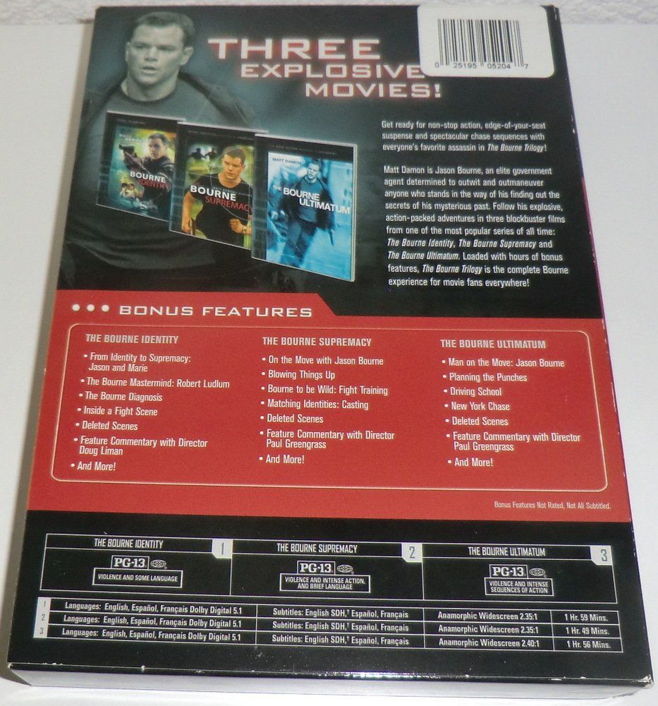 Tutti i DVDs: The Bourne Trilogy DVD Box. Jason Bourne. engl. Sprache – Usato da Kreuzlingen venduto da JefN. 1