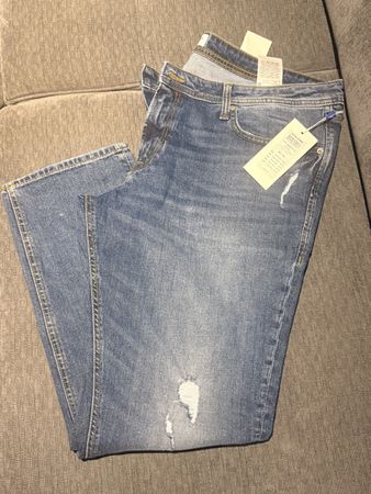 Jack&Jones Tim Slim Straight Jeans W42/L32 neu, Sommer Jeans