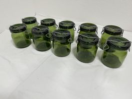Einmachgläser Bülacher 10 x 3/4 Liter, seltene Grösse!