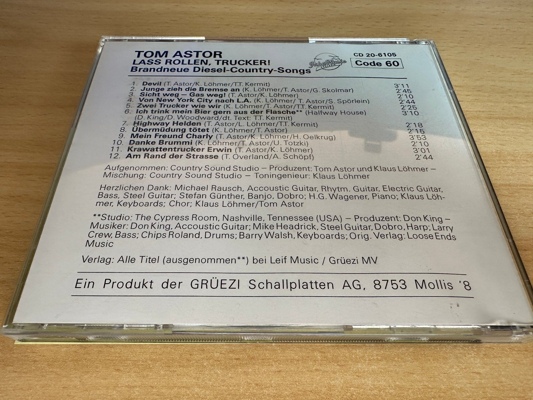 CD: Tom Astor – Lass Rollen, Trucker! – Usato da Rikon im Tösstal venduto da Alpenmutz 1
