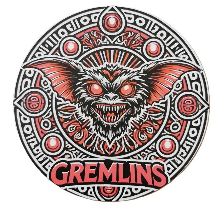 Insegne: GREMLINS - Blechschild  (neu/OVP) – Nuovo e nell'imballaggio originale da Wilen b. Wollerau venduto da morethanmusic