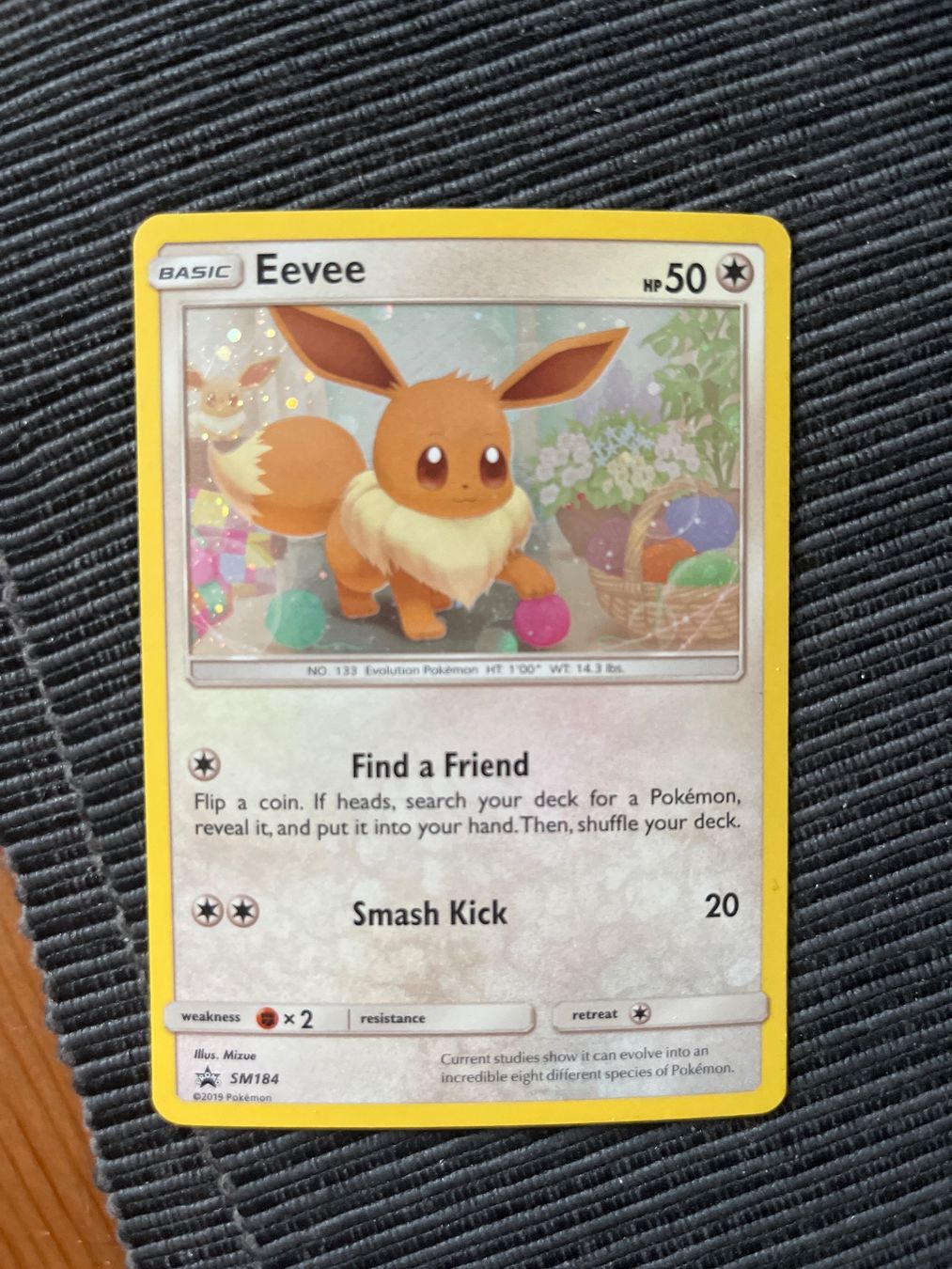 Pokémon Carte collezionabili: Pokemon Eevee SM184 Black Star Promo Excellent – Usato da Wabern venduto da Collectfun